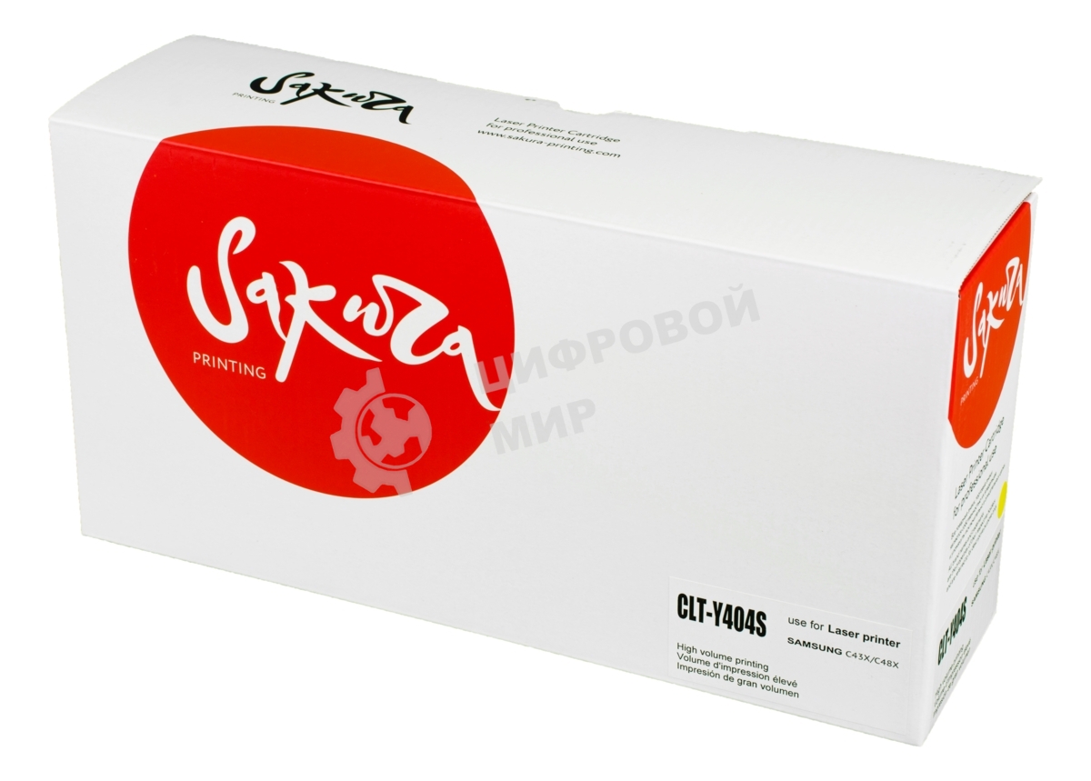 Картридж лазерный Sakura CLTY404S для Samsung SL-C430/SL-C480, желтый, 1500 к.