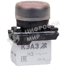 Кнопка КМЕ 4211м 1но+1нз цилиндр IP65 красн. КЭАЗ 248244