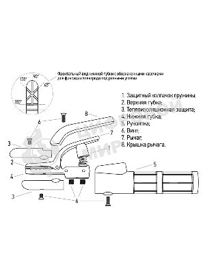 Держатель электрода Rexant 300 А Italian type
