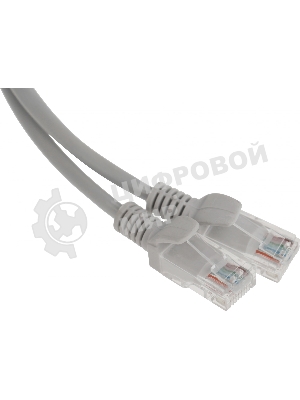 Патч-корд Premier 5-970 1 Гбит/с UTP 4 пары cat.5e CCA molded 2м серый RJ-45 (m)-RJ-45 (m)