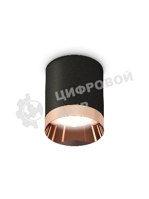 Светильник Ambrella Light XS6302025 SBK/PPG черный песок/золото розовое полированное MR16 GU5.3 (C6302, N6135)