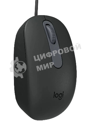 Мышь Logitech M86 черный оптическая 1000dpi USB для ноутбука (910-007661)