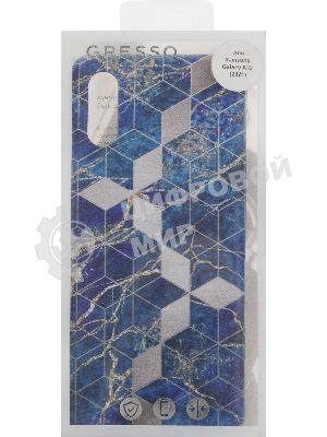 Чехол (клип-кейс) Gresso Meridian, для Samsung Galaxy A02, синий gr17aaae8917