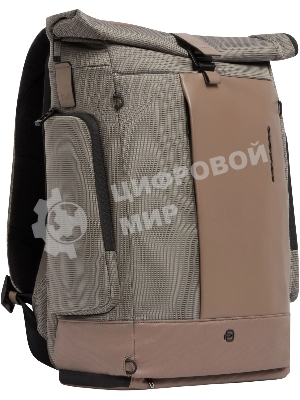 Рюкзак Piquadro Sync CA7190W145/SA роллтоп песочный/серый натур.кожа/нейлон