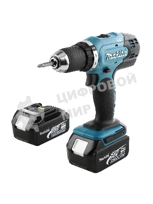 Дрель-шуруповерт Makita DDF453RFE, 18 В, 3 Ач, 42 Нм, щеточный