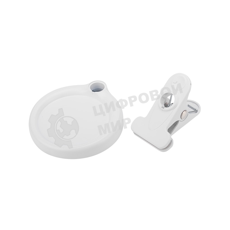 Лупа настольная 3D Rexant с подсветкой 30 LED, подставка+прищепка, белая