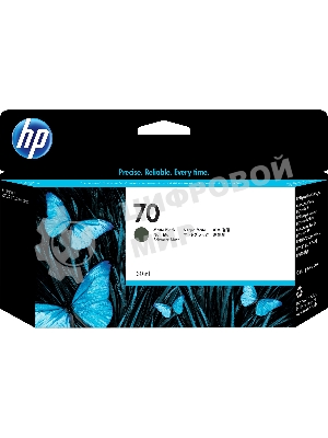 Картридж струйный HP №70 C9448A черный матовый для HP DJ Z2100/Z3100 (130мл)