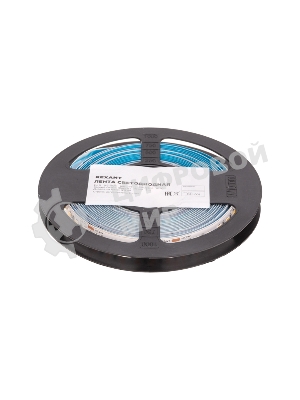 Лента светодиодная Rexant 24В, SMD2835, 9,6Вт/м, 120 LED/м, 3000K, 10мм, 5м, IP20
