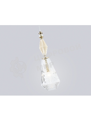 Светильник Ambrella light LH53181 BS/CL латунь/прозрачный E14 max 40W D140*1950