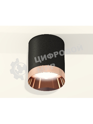 Светильник Ambrella Light XS6302025 SBK/PPG черный песок/золото розовое полированное MR16 GU5.3 (C6302, N6135)