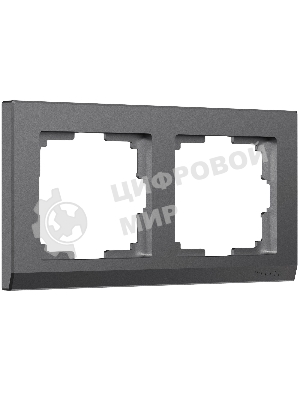Рамка на 2 поста WERKEL Stark (графит матовый) W0021864