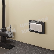 Розетка двойная влагозащ. с зазем. с защит. крышками и шторками Werkel W1172203 (слоновая кость)