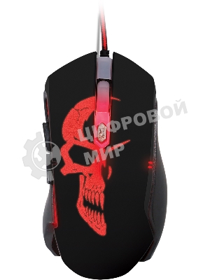 Мышь проводная Qumo Dragon War Axe M07 черный, 2400 dpi, USB, кнопки - 6