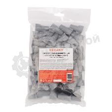 Соединительный изолирующий зажим Rexant с лепестками СИЗ-15 ø 14,9 мм (0,75-10 мм²), серый (50 шт./уп.)