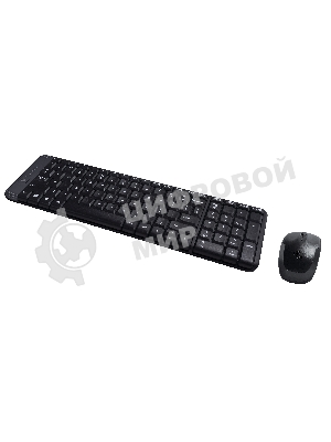 Комплект клавиатура+мышь Logitech MK220 беспроводной, USB, 1000 DPI, чёрный
