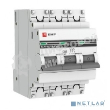 Выключатель автоматический модульный 3п C 63А 4.5кА ВА 47-63 PROxima EKF mcb4763-3-63C-pro