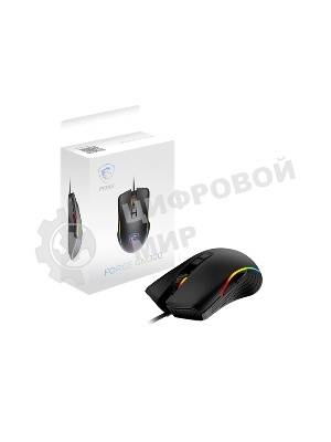 Мышь проводная MSI Forge GM300 черный, 7200 dpi, USB, кнопки - 7