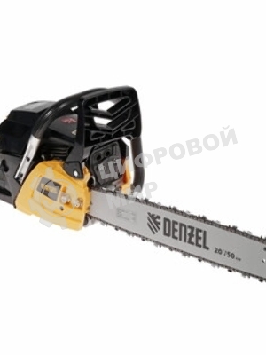 Пила цепная бензиновая Denzel DGS-5820, шина 50 см, 58см3, 4,1 л.с., шаг 0,325, паз 1,5 мм