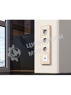 Комплект механизма розетки HDMI 2.0 ALFA Белый матовый 40V/500mA 2.0GHz 5-18Gbit/s QUANT (AP1340, VM222) MA134010