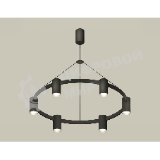 Светильник Ambrella light XB9022101/6 SBK/PSL черный песок/серебро полированное MR16 GU5.3 (С9022, N6104)