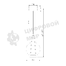 50267/1 LED/ подвесной светильник/ черный