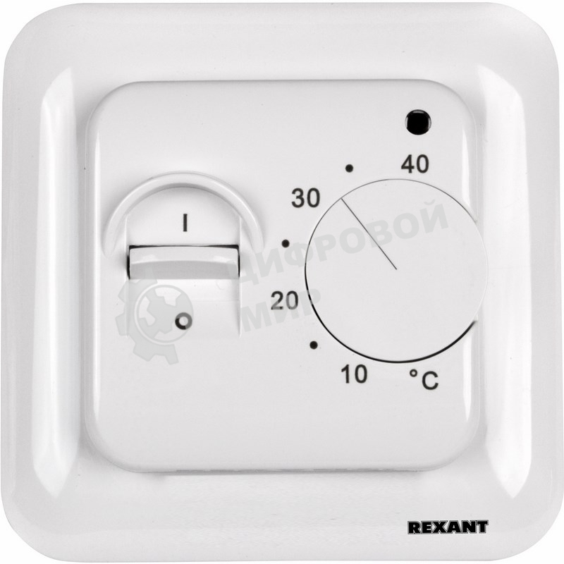 Терморегулятор Rexant механический с датчиком температуры пола 3500Вт