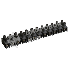 Зажим винтовой ЗВИ-10 н/г 2.5-6кв.мм 12пар черн. IEK UZV5-010-06