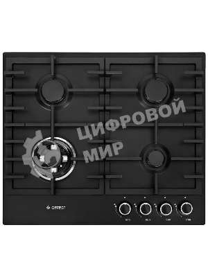 Газовая варочная панель Gefest ПВГ 1214-01 К2 черный матовый