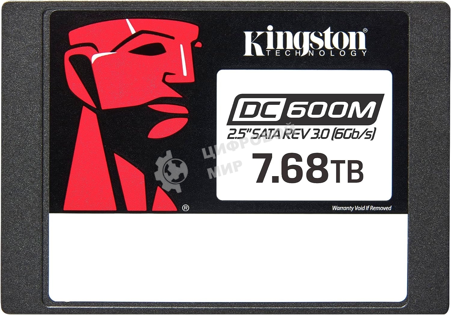 Накопитель SSD Kingston DC600M, 7680 Gb, SATA III, R/W 560/530 МБ/с