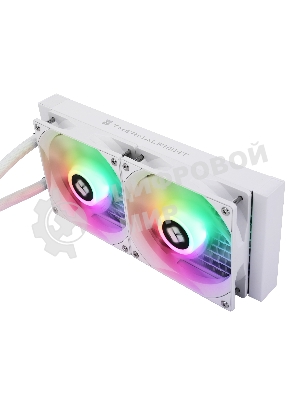 Водяное охлаждение для процессора Thermalright Aqua Elite 240 White ARGB V3 (240мм, White, ARGB/ Fans: 2x120мм, 66.17CFM, 25.6dBA, 1500RPM/ Pump height 53mm, 23dBA, 3300RPM, Rad thickness 27mm/ S: 1200, 1700, 1851, 2011, 2066, 115X, AM4, AM5)