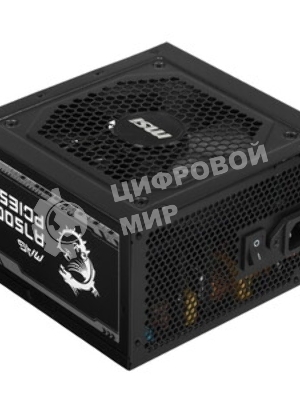 Блок питания MSI ATX 750W MAG A750GL PCIE5 Gen.5 80 PLUS gold (20+4pin) APFC 120мм fan 8xSATA Cab Manag RTL