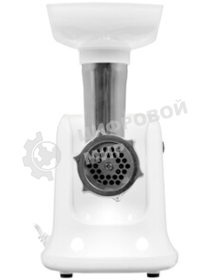 Мясорубка электрическая OLTO HM-080 белый, 1800 Вт, 1.5 кг/мин, реверс, защита от перегрузки, насадки - 4