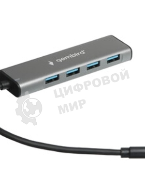 USB-концентратор Gembird UHB-U3P7-02, USB Type-C 3.1, 7хUSB, USB Type-C