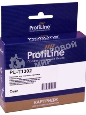 Картридж струйный ProfiLine PL-T1302 для принтеров Epson Stylus SX525WD/SX535WD/SX620/Office B42WD/BX525/BX535/BX625FWD/BX635FWD/BX925/BX935/WorkForce 525/630/3010/3520DWF/3530/3540/7015/7515/7525 с чернилами Cyan 10,1 мл