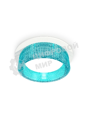 Комплект встраиваемого светильника Ambrella light XC8050033 SWH/BL белый песок/голубой GX53 (C8050, N8488)