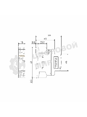 Контактор модульный Werkel 25 A 2NO (1 мод.) W941M25O