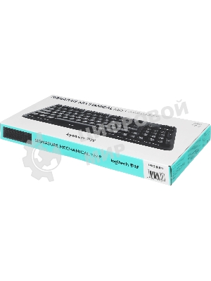 Клавиатура Logitech K868 гибридная, USB Type-A, Bluetooth, радиоканал, чёрный