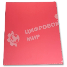 Папка-уголок Бюрократ -E310/1RED A4, пластик, 0.18мм, красный