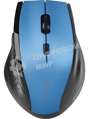Мышь беспроводная Defender Accura MM-365 синий, 1600 dpi, радиоканал, USB, кнопки - 6