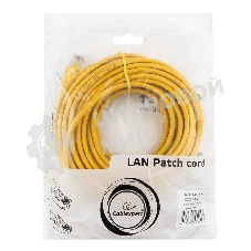 Патч-корд UTP Cablexpert PP12-10M/Y cat.5e, 10м, литой, многожильный, желтый