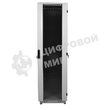 Шкаф телеком. напольный 42U (600x800) дверь стекло (ШТК-М-42.6.8-1ААА) (3 коробки)
