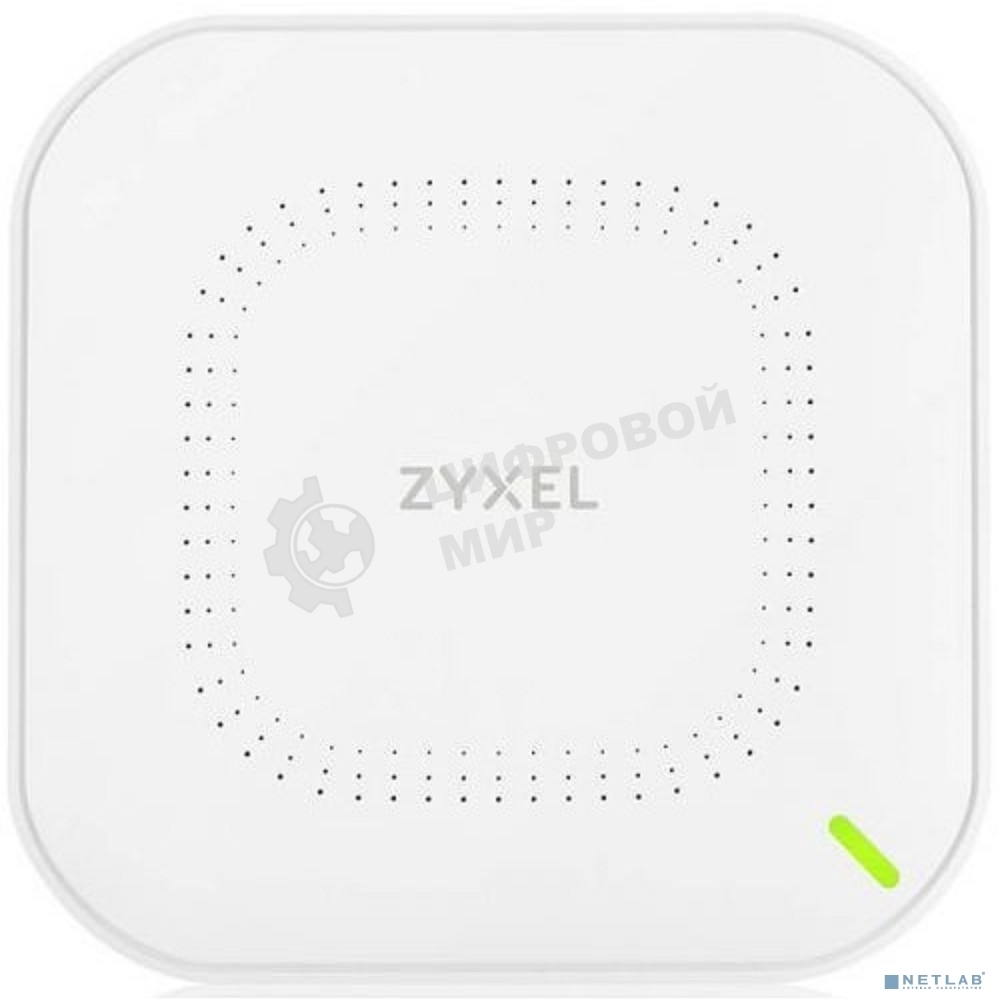 Гибридная точка доступа Zyxel NebulaFlex NWA50AX, WiFi 6, 802.11a/b/g/n/ac/ax (2,4 и 5 ГГц), MU-MIMO, антенны 2x2, до 575+1200 Мбит/с, 1xLAN GE, PoE, без поддержки Captive portal и WPA-Enterprise, защ