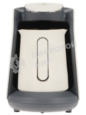 Электрическая турка BRAYER BR1142 белый/серый, исп. кофе -молотый, 0.5 л, 500 Вт.