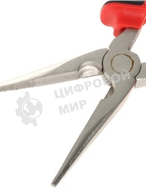 Длинногубцы Matrix NICKEL 17168 200 мм, прямые никелированные, двухкомпонентные рукоятки