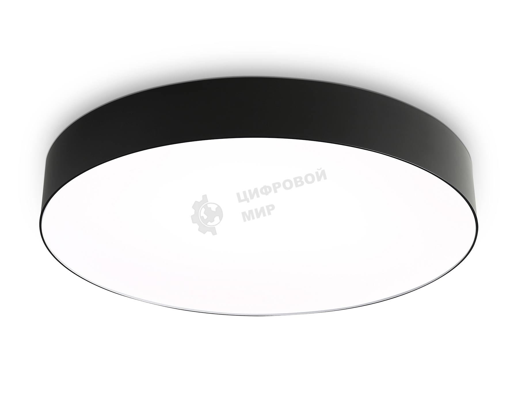 Потолочный светодиодный светильник Ambrella light FZ1365 BK черный IP20 60W 3000-6500K 490*80 (ПДУ ИК)