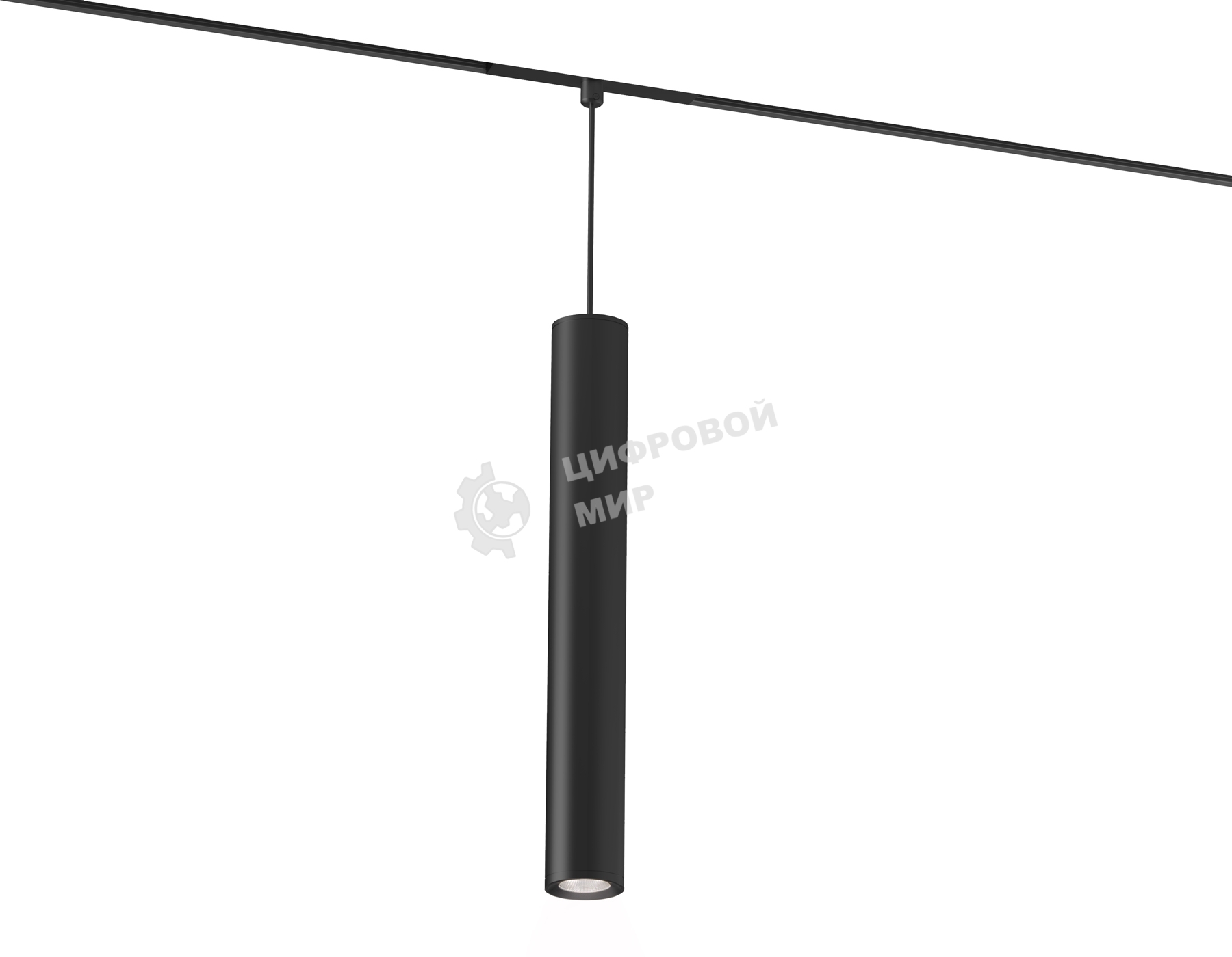 Акцентный подвесной светильник GL4525 BK черный IP20 12W 3CCT 3000-6000K SMART 48V 24° D40*300
