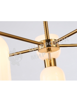 Люстра Ambrella light LH56093/10 BS/FR латунь/белый матовый E14*10 max 40W D700*510