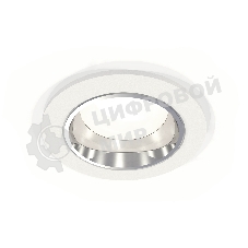 Комплект встраиваемого светильника Ambrella light XC6512003 SWH/PSL белый песок/серебро полированное MR16 GU5.3 (C6512, N6112)
