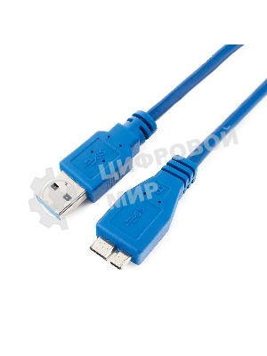 Кабель Gembird/Cablexpert USB 3.0 Pro, AM/microBM 9P, 30 см, экран, синий, пакет