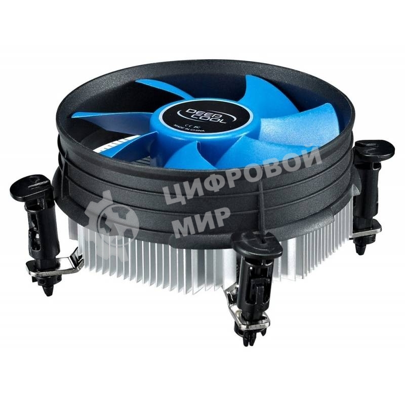 Кулер для процессора DEEPCOOL THETA 9 PWM черный/синий, 92 мм, алюминий, 3200 об/мин, 41.3 дБ, 4 pin, 95 Вт, 46.5 мм